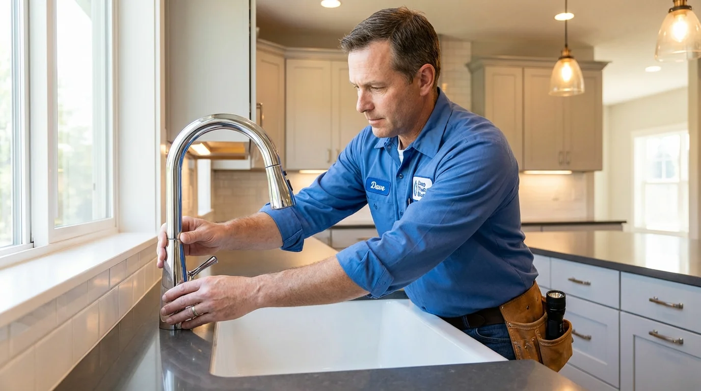 Kitchen faucet installation by Johns Plumbing LLC in White House